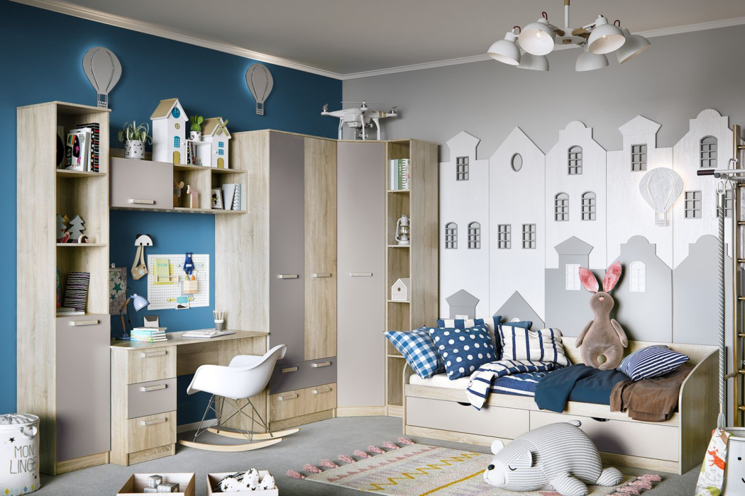 Шкафы одностворчатые, Акварель НМ 013.03-01 М Шкаф для книг