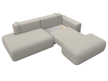 Диван угловой Лига-036 НПБ Модерн правый угол, рогожка Амур