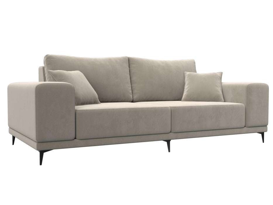 Диваны кровати со спальным местом, Прямой диван Льюес, микровельвет