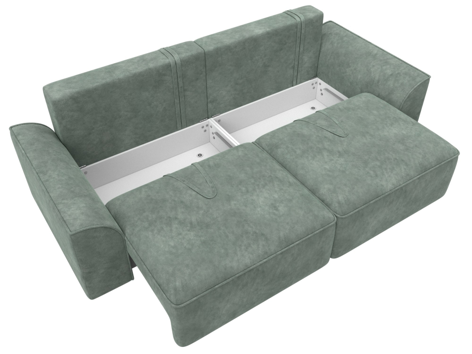 Диваны еврокнижки, Диван прямой Лига-048 НПБ, велюр BRUT