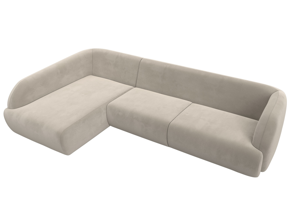 Диваны угловые в гостиную, Диван угловой Лига-041 левый угол, микровельвет