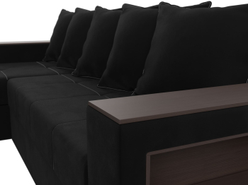 Диван угловой Дубай Лайт, микровельвет, левый угол