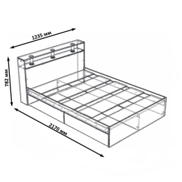 Кровать Камелия 1200