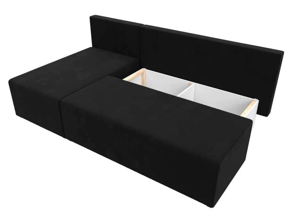 Диваны угловые в гостиную, Угловой диван Поло левый угол, микровельвет