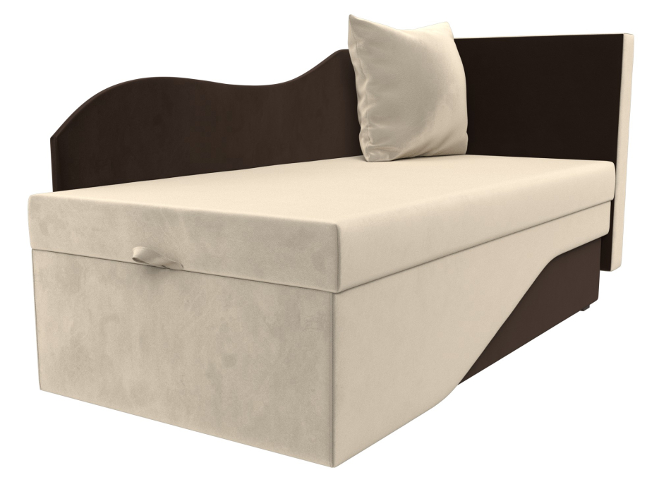 Кушетка диван, Кушетка Гармония правая, микровельвет