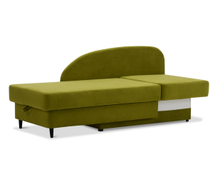 Кушетка ИБИ, еврокнижка, правый угол, велюр