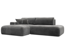 Диваны угловые в гостиную, Диван угловой Лига-036 НПБ Модерн левый угол, велюр TOWER