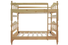 Детская, Кровать двухъярусная Ника разборная 90*190/200 массив сосны