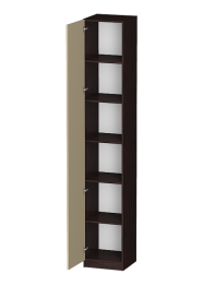 Распашной шкаф Лайф с полками 40*40*240 Венге