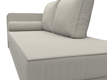 Кушетка Прайм левая, рогожка Амур