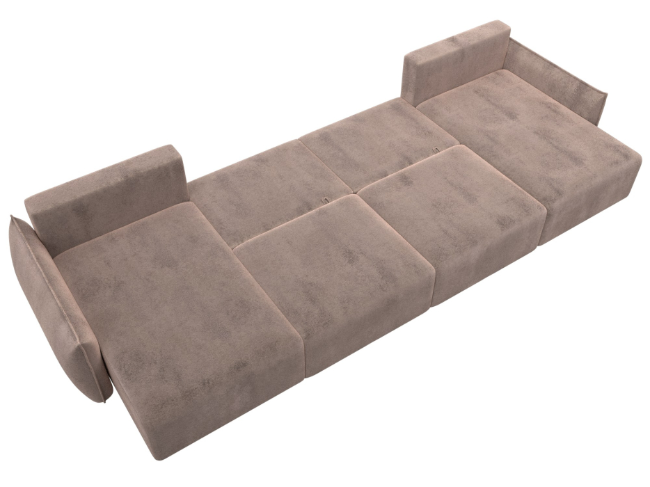 Диваны еврокнижки, Диван П-образный Лига-051 НПБ Лонг, велюр TOWER