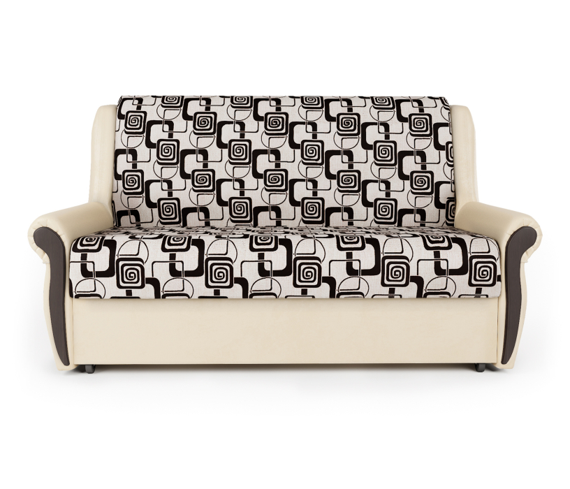 Диваны с ящиком для белья, Диван-кровать Аккорд М 140, экокожа/шенилл