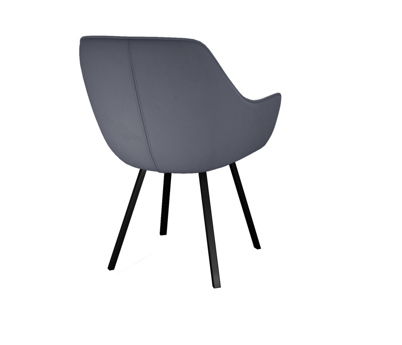 Стулья, Стул Dikline 252М с поворотным механизмом (микровелюр/опоры черные)