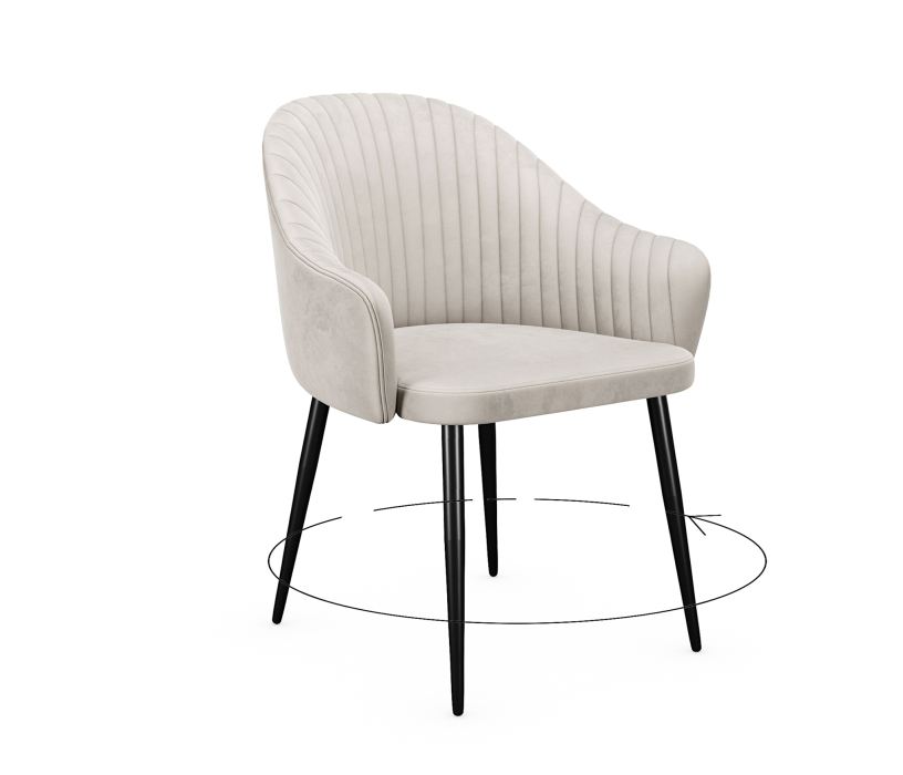 Стулья, Стул DikLine 439 поворотный (опоры черные)