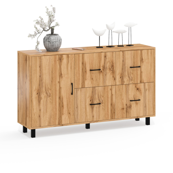 Комоды, Комод-тумба 4-ре ящика и дверка РВК 125-1504