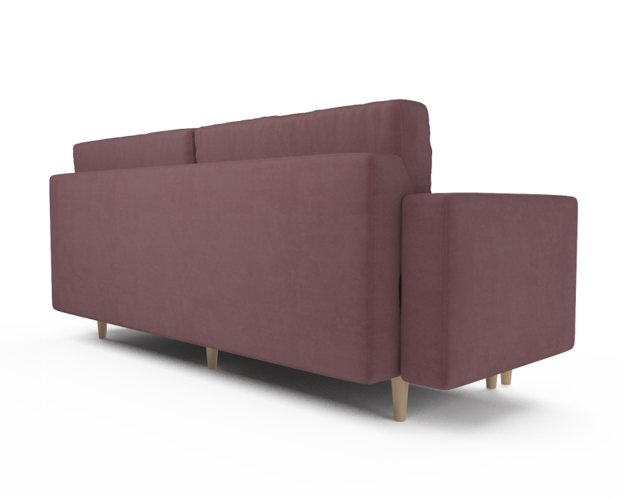 Диваны кровати со спальным местом, Прямой диван Честер, велюр