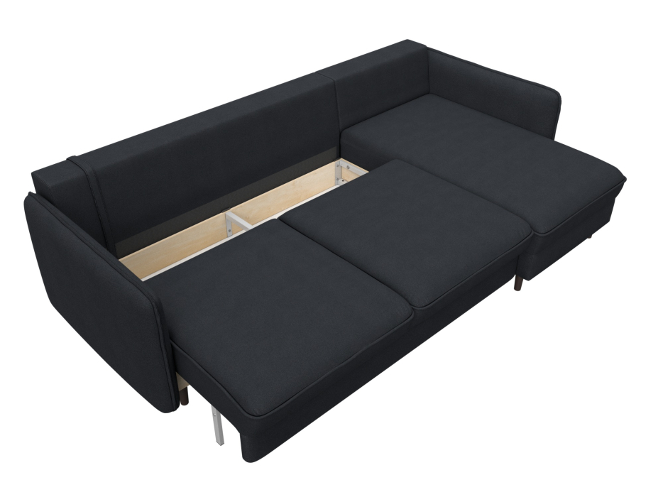 Диваны угловые в гостиную, Диван угловой Лига-064 НПБ угол универсальный, замша JOLY