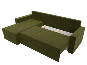 Диван угловой Верона Лайт левый угол, микровельвет