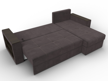 Диван угловой Дубай Лайт угол универсальный, велюр