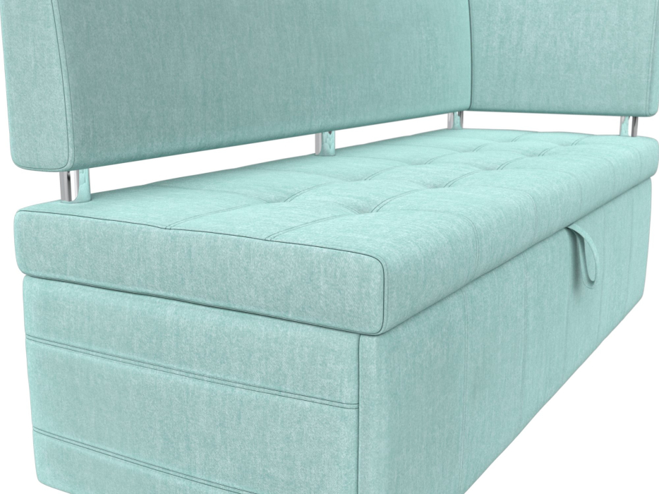 Диваны угловые кухонные, Кухонный прямой диван Стоун с углом правый, рогожка