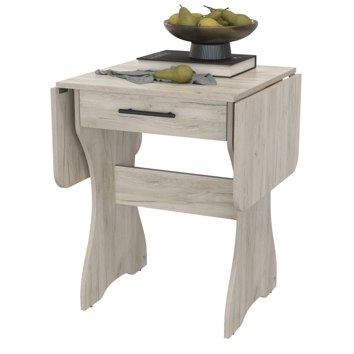 Обеденные столы, Стол обеденный раскладной с ящиком 6-02.120