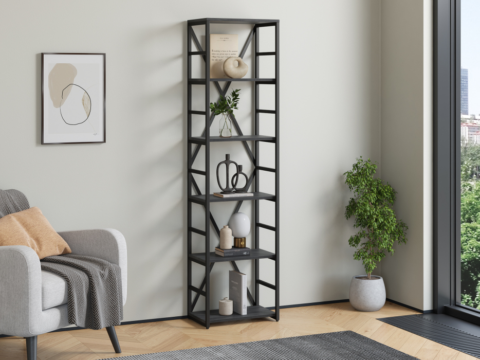 Открытые, Стеллаж Айсберг Лофт 40/6-2 Черный