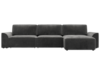 Диван угловой Лига-048 НПБ лонг, велюр TOWER