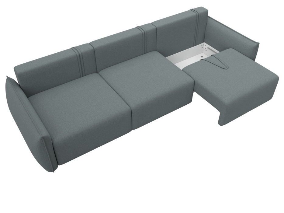 Диваны еврокнижки, Диван прямой Лига-051 НПБ Лонг, рогожка Амур