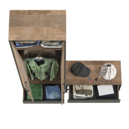 Шкаф для одежды в прихожую с тумбой для обуви с сиденьем Трувор