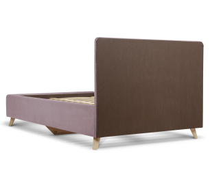 Кровать с мягким изголовьем Адель 0,9, микровелюр