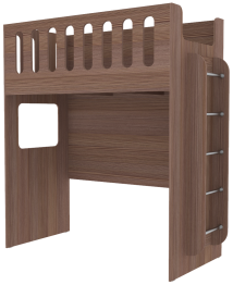 Кровать чердак с нишей ДС-27 80x160