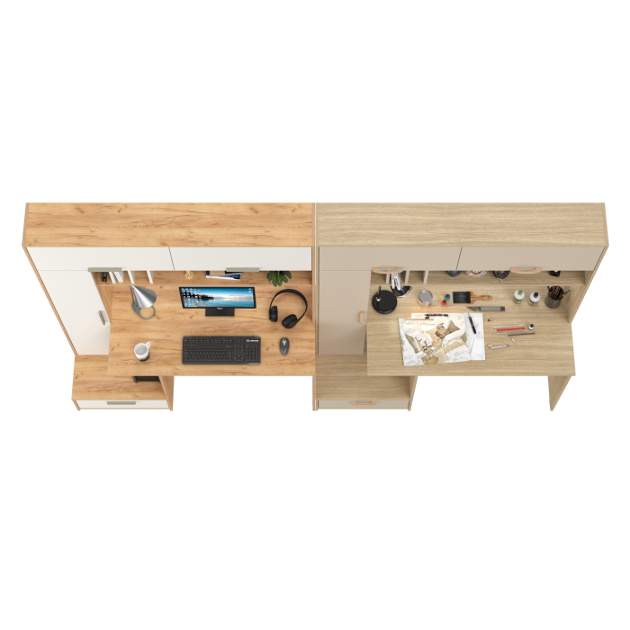 Прямые компьютерные столы, Два стола письменных Лайт 03.243Н