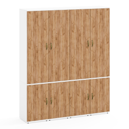 Стенка для четырёх пеналов для хранения вещей или документов для офиса Лидер-8