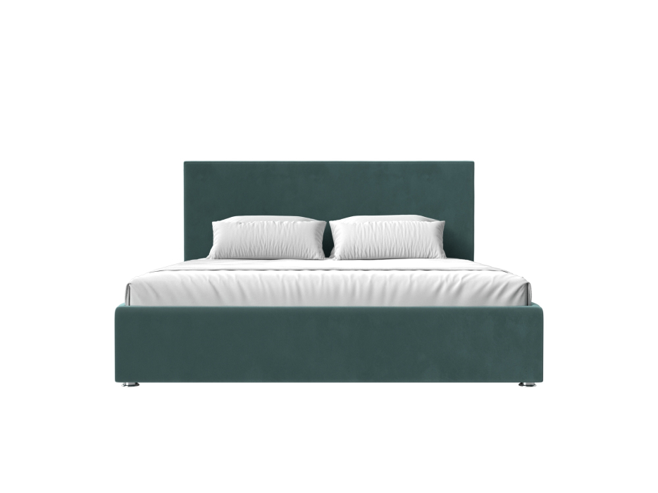 Мягкая кровать, Интерьерная кровать Кариба 200, велюр