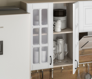 Кухонный гарнитур Регина 1,8м Белый матовый