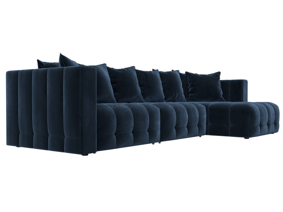 Диваны еврокнижки, Диван угловой Лига-052 НПБ Лонг угол универсальный, велюр TOWER