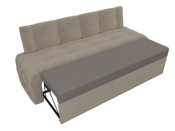 Кухонный прямой диван Люксор, микровельвет