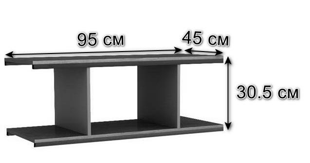 Модульные прихожие, Полка Loft для стеллажа