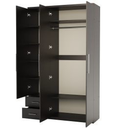 Шкаф трехдверный с зеркалом Комфорт МКЯ-32/1 120х60