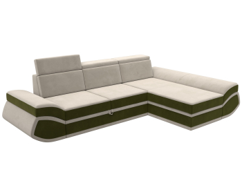 Диван угловой Лига-032 правый угол, микровельвет