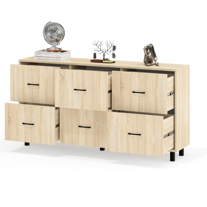 Комоды, Большой комод с шестью ящиками РВК 127-1704