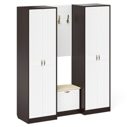 Модульная мебель для прихожей П-6 № 9 МДФ фрезеровка ромб