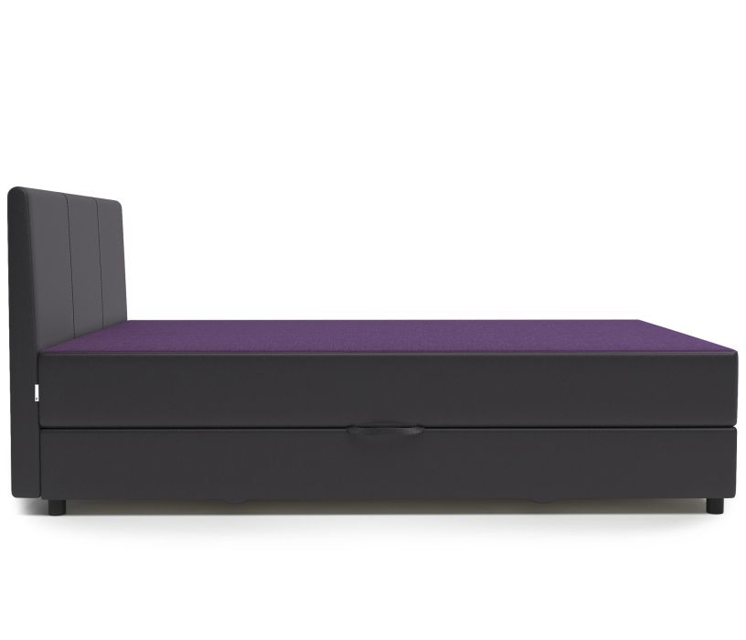 Мягкая кровать, Кровать тахта Классика 140 с подъемным механизмом, рогожка / экокожа