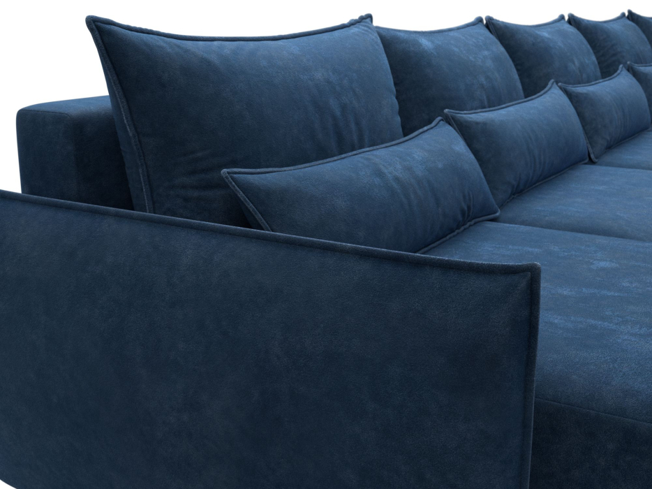 Диваны еврокнижки, Диван п-образный Лига-051 НПБ МегаЛонг, велюр BRUT