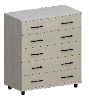 Комоды, Модульная система Грейс Комод КМ-5021  Снежный Ясень