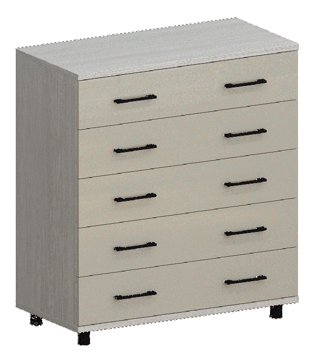 Комоды, Модульная система Грейс Комод КМ-5021  Снежный Ясень