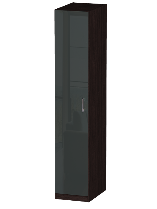 Шкафы одностворчатые, Распашной шкаф Лайф с полками 40*60*215 Венге