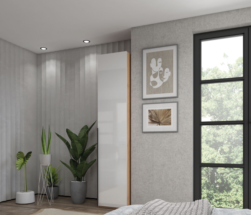 Шкафы одностворчатые, Шкаф 1-дверный с полками, 45 см Люкс