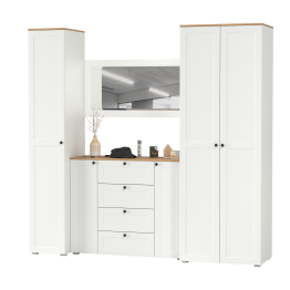 Набор мебели в прихожую Остин с зеркалом № 38