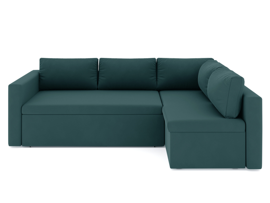 Диваны угловые в гостиную, Диван-кровать угловой Мансберг дельфин, велюр